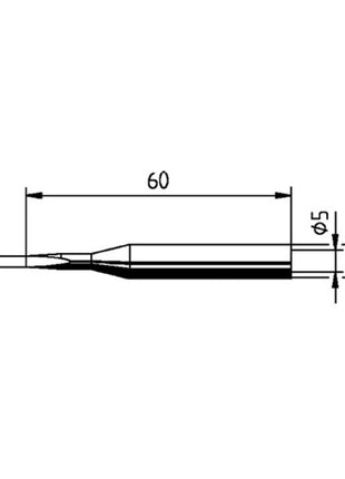 Punta de soldadura ERSA serie 172 en forma de cincel (4000872406)