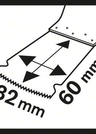 BOSCH Tauchsägeblatt PAIZ 32 APB Breite 32 mm Eintauchtiefe 60 mm ( 4000907744 )