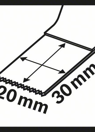 BOSCH Tauchsägeblatt AIZ 20AB Breite 20 mm Eintauchtiefe 30 mm ( 4000908712 )