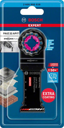 Hoja de sierra de inmersión BOSCH PAIZ 32 APIT ancho 32 mm profundidad de inmersión 50 mm 1 pieza (4000908750)