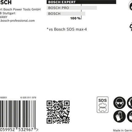 BOSCH Hammerbohrer Expert SDS max-8X Ø 18 mm Arbeits-L.400 mm L.540 mm ( 4000909900 )