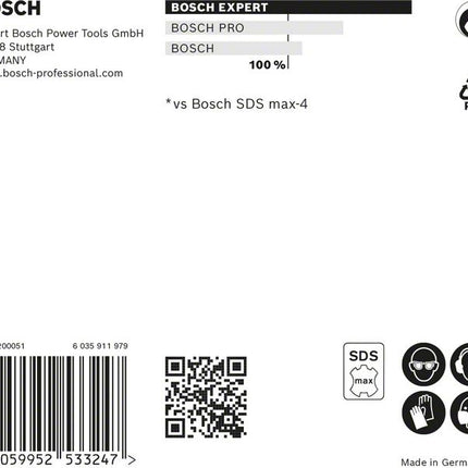 Trapano a percussione BOSCH Expert SDS max-8X Ø 28 mm lavoro l.800 mm l.920 mm ( 4000909922 )