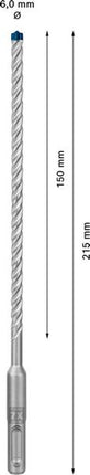 Wiertarka udarowa BOSCH Expert SDS-7X Ø 6,0 mm długość robocza 150 mm 215 mm ( 4000909928 )