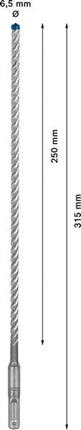 Wiertarka udarowa BOSCH Expert SDS-7X Ø 6,5 mm długość robocza 250 mm 315 mm ( 4000909934 )