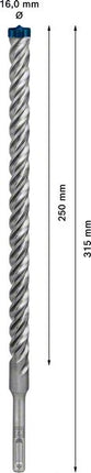 Wiertarka udarowa BOSCH Expert SDS-7X Ø 16,0 mm długość robocza 250 mm 315 mm ( 4000909965 )