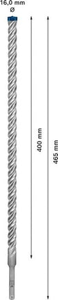 Wiertarka udarowa BOSCH Expert SDS-7X Ø 16,0 mm długość robocza 400 mm długość 465 mm ( 4000909966 )