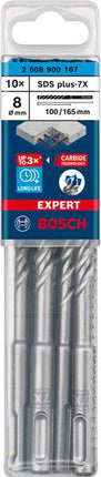 BOSCH Foret marteau Expert SDS-7X D. 8 mm L.de travail 100 mm L.165 mm ( 4000909975 )