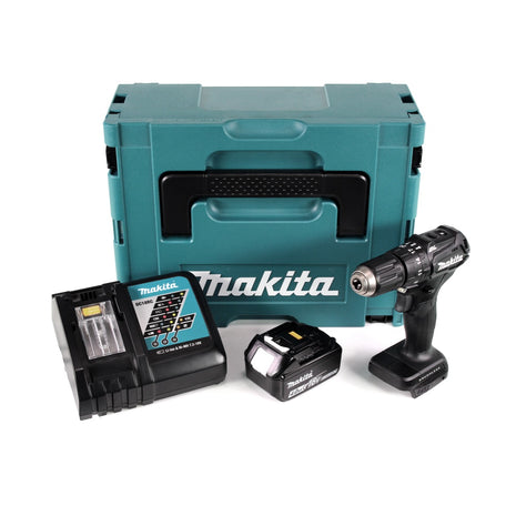 Makita DHP 483 RM1JB Akku Schlagbohrschrauber 18 V 40Nm schwarz im Makpac + 1x 4,0Ah Akku + Ladegerät - Toolbrothers