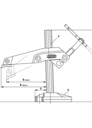 BESSEY brazo pinza altura de sujeción 200 mm (4123745010)