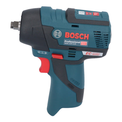Bosch GDS 12V-115 Professional Akku Drehschlagschrauber 12 V 115 Nm 3/8" Brushless + 1x Akku 3,0 Ah + Ladegerät + L-Boxx - Toolbrothers