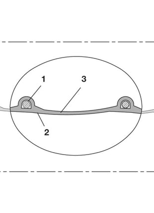 NORRES Absaug- und Gebläseschlauch PROTAPE® PUR 330 FOOD Innen-D. 60 mm Außen-D. 68 mm ( 4501400101 )