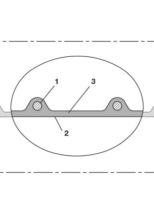 Manguera de aspiración e impulsión NORRES AIRDUC® PUR 351 FOOD Ø interior 60 mm Ø exterior 68,00 mm (4501400121)