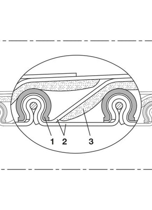 Manguera de aspiración y soplado NORRES TIMBERDUC® PUR 532 AS Ø interior 75-76 mm (4501400233)