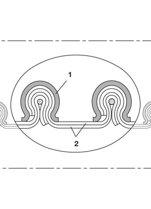 NORRES Tuyau d'aspiration CP HiTex 481 Ø intérieur 200-203 mm ( 4501400487 )