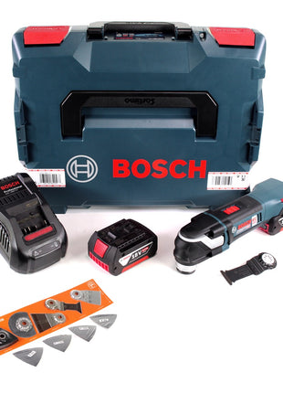 Bosch GOP 18V-28 Akku Multi-Cutter Starlock Plus Brushless + 2x Akku 6,0Ah + Ladegerät + L-Boxx + FEIN Zubehörset 17tlg. - Toolbrothers