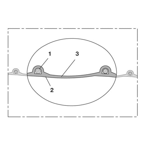 Manguera de aspiración y soplado NORRES PROTAPE® PUR 330 FOOD interior D. 38 mm de diámetro exterior. 45mm (4501402198)