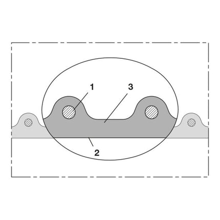 NORRES AIRDUC(R) PUR-INOX 355 FOOD-AS Tubo di aspirazione e mandata Ø interno 63-65 mm Ø esterno 75,00 mm ( 4502401025 )
