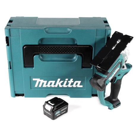 Makita SD 100 DM1J Akku Gipskartonsäge 10,8V Trockenbausäge im Makpac + 1x 4,0 Ah Akku - ohne Ladegerät - Toolbrothers