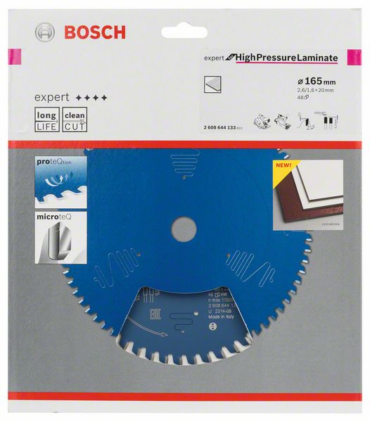Lama circolare BOSCH Ø esterno 165 mm Numero di denti 48 HLTCG ( 8000342150 )