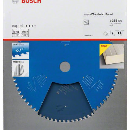Lama circolare BOSCH Ø esterno 355 mm Numero di denti 80 MTCG ( 8000342240 )