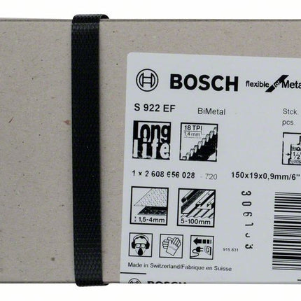 BOSCH Lama per sega circolare S 922 EF Lunghezza 150 mm Larghezza 19 mm ( 8000343780 )