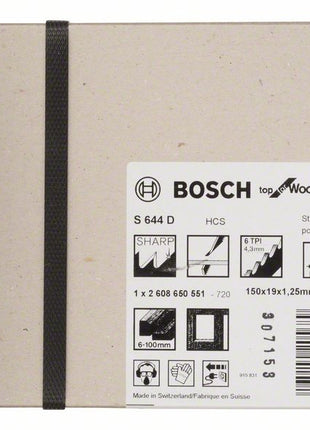 BOSCH Säbelsägeblatt S 644 D Länge 150 mm Breite 19 mm ( 8000343831 )