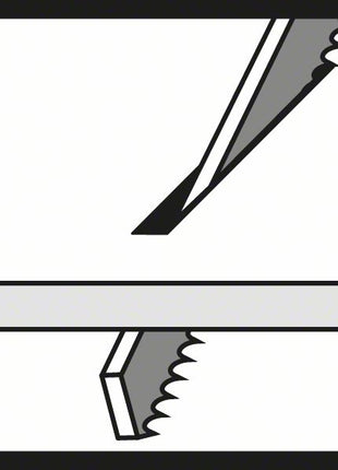 BOSCH Stichsägeblatt T 101 D Clean for Wood L.100mm Zahnteilung 4-5,2mm ( 8000346002 )