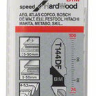 Lama per seghetto alternativo BOSCH T 144 DF Speed per legno duro L.100mm passo denti 4-5.2mm ( 8000346036 )