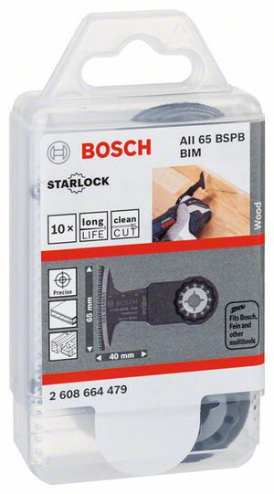 Lama BOSCH per taglio a tuffo AII 65 BSPB Larghezza 65 mm Profondità di tuffo 40 mm ( 8000346258 )