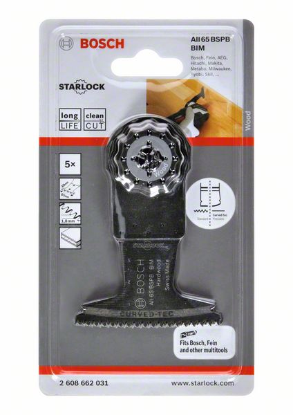 Lama da taglio a tuffo BOSCH AII 65 BSPB Larghezza 65 mm Profondità di tuffo 40 mm ( 8000346260 )