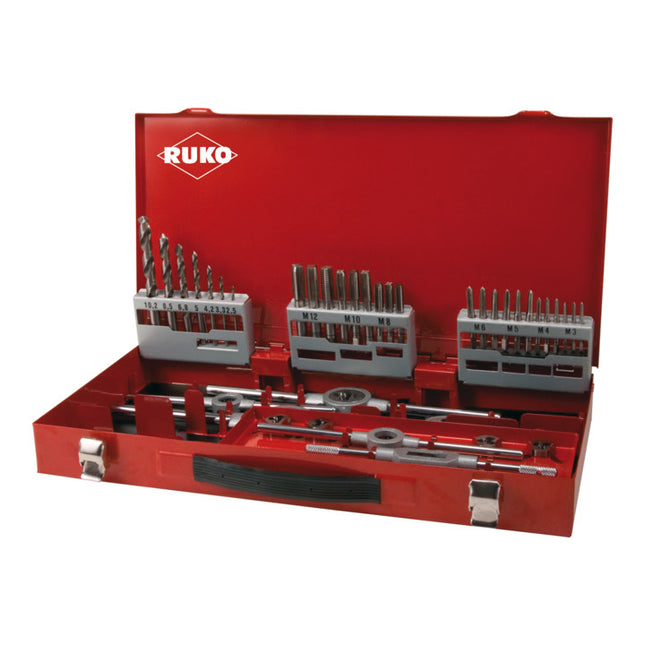 Set di utensili per filettatura RUKO M3-M4-M5-M6-M8-M10-M12 ( 8000421445 )