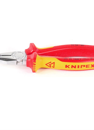 KNIPEX Kombizange Zange mit isolierten Mehrkomponenten-Hüllen VDE geprüft ( 03 06 180 ) - Toolbrothers