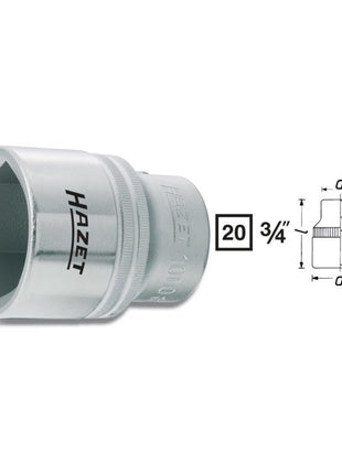 HAZET Steckschlüsseleinsatz 1000 3/4 ″ 6-kant ( 8000466305 )