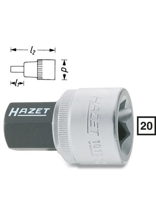 Inserto de llave de vaso HAZET 1010 3/4″ hexágono interior (8000466337)