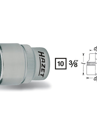 Inserto de llave de vaso HAZET 880 3/8″ 6 puntos (8000466450)