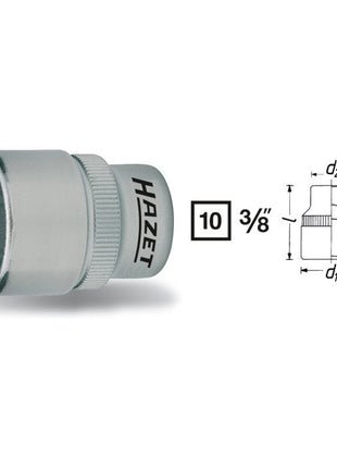 HAZET Steckschlüsseleinsatz 880 3/8 ″ 6-kant ( 8000466458 )