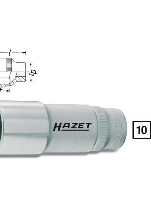 HAZET Steckschlüsseleinsatz 880LG 3/8 ″ 6-kant ( 8000466547 )