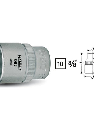 Nasadka HAZET 880Z 3/8 ″ 12-kątna ( 8000466594 )