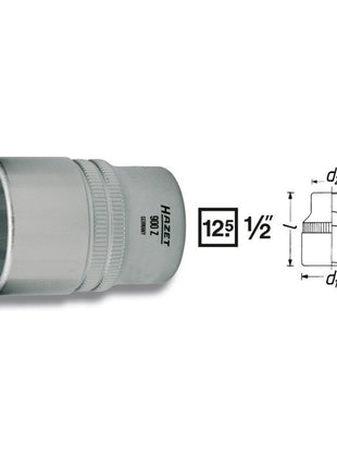 HAZET Steckschlüsseleinsatz 900Z 1/2 ″ 12-kant ( 8000466657 )