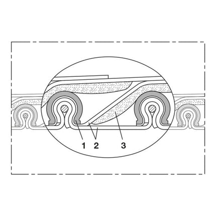 NORRES tubo di aspirazione e soffiaggio TIMBERDUC(R) PUR 531 AS Ø interno 125-127 mm ( 8000479679 )