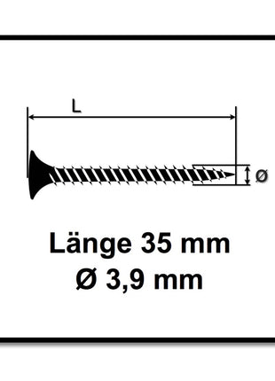 Technofast HBGF3935TD 5000 x Schnellbauschrauben Magazinschrauben 3,9 x 35 PH2 Feingewinde - Toolbrothers