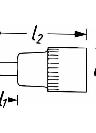 HAZET Steckschlüsseleinsatz 986SL 1/2 ″ Innen-6-kant ( 8000753804 )