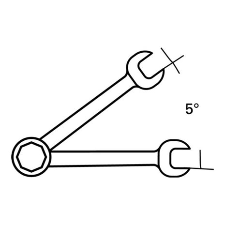 STAHLWILLE Chiave combinata 17F Larghezza tra i piatti 13 mm Lunghezza 182 mm ( 8000755556 )