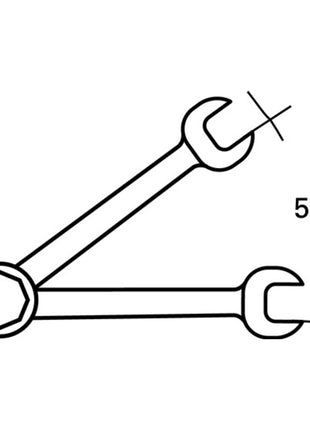 STAHLWILLE Maulringratschenschlüssel 17F Schlüsselweite 19 mm Länge 252 mm ( 8000755562 )