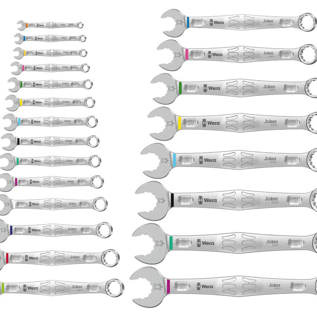 WERA Set di chiavi combinate 6003 Joker 22 pezzi larghezza delle superfici 5,5-32 mm ( 8000907868 )