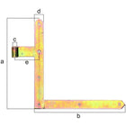 Cerniera angolare per cancello GAH 400x600x40x105mm ( 8001514105 )