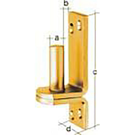 GAH morsetto DI su piastra 13x11mm ( 8001514109 )