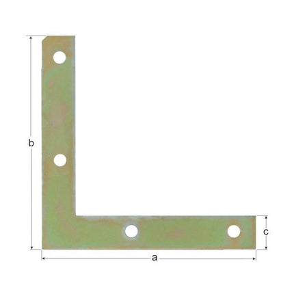 GAH Möbelwinkel Länge 100 x 100 mm Breite 15 mm Stärke 1,5 mm ( 8002379803 )