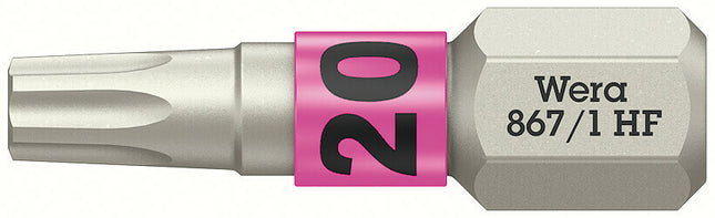 WERA Bit 867 TORX(R) HF 1/4 ″ TX 20 Lunghezza 25 mm ( 8002899412 )