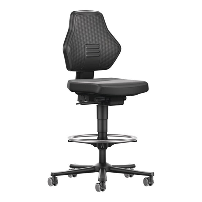 Sedia girevole BIMOS Air Flow con rotelle + anello per i piedi ( 9000454094 )